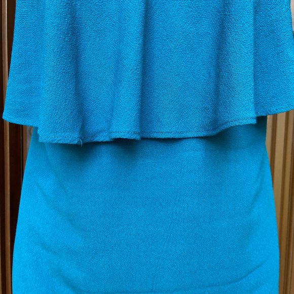 J. Crew Factory Tiered Cocktail Dress Sz 2 - Picture 4 of 6